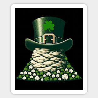 Shamrock And Rock Saint Patricks Day Sticker